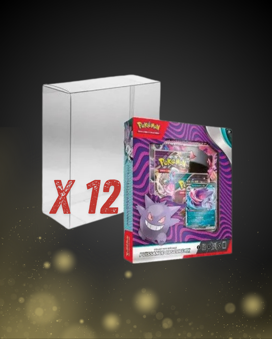 CASE 12 x Protection BOX SOUPLE pour Coffret SPECIAL Collection POKEMON