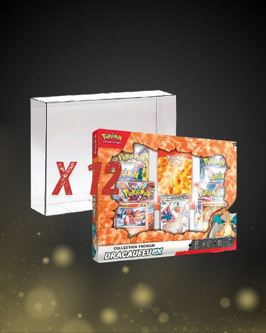 Case 12 x Protection BOX SOUPLE pour Coffret PREMIUM Collection POKEMON