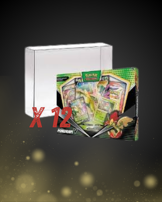 CASE 12 x Protection BOX SOUPLE pour Coffret STANDARD 4 Boosters POKEMON